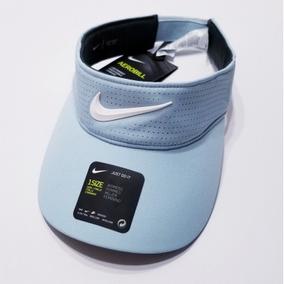 Nike 's AeroBill Lightweight DRIFIT Adjustable Golf Visor Light Blue   eb-49115529